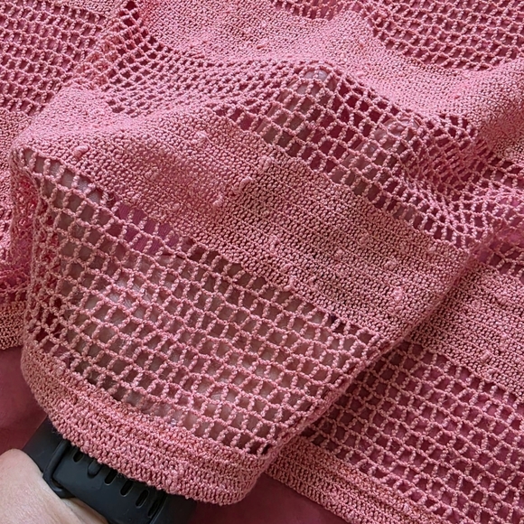 Bundle Of 2 Cantata Crochet Tanks, Pink And Turquoise - Picture 8 of 8